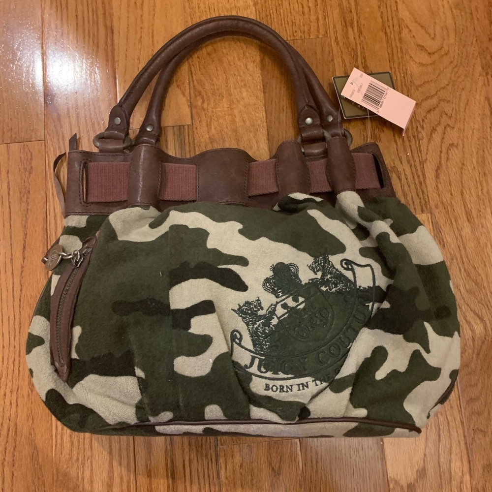 BRAND NEW WITH TAGS ARMY GREEN JUICY COUTURE BAG